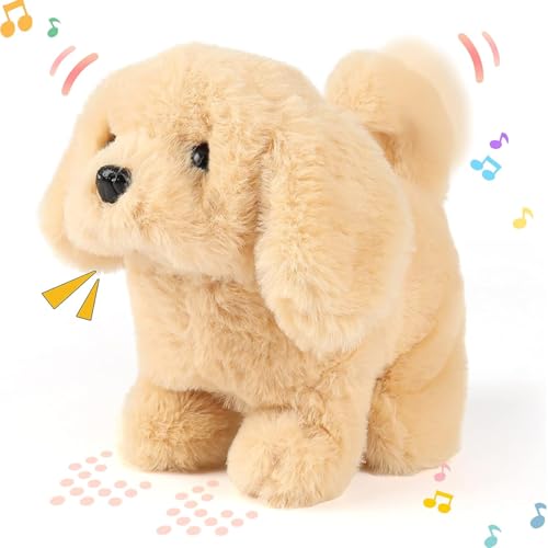 Aqify Hopping Walking Dog Toy with Sounds, Jumping Dog Wiggling Tails, Twitching Mouth…