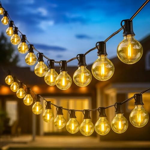 One94Store G40 Globe String Lights | 50 Ft Outdoor String Light with 50 Edison Bulbs |…