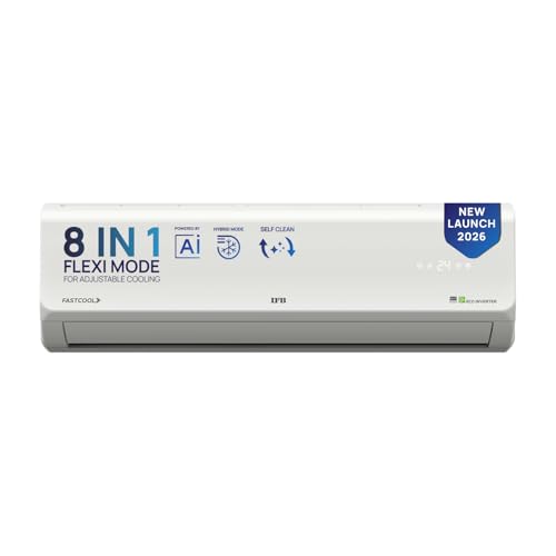 IFB 0.95 Ton 3 Star 2026 AI Powered Inverter Split Air Conditioner with Hybrid Mode, 8-…