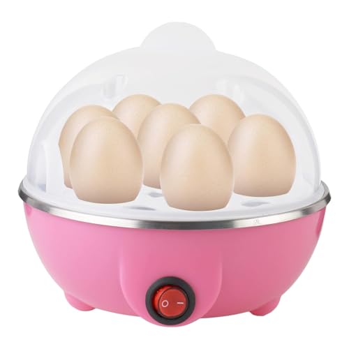 TREAT ZONE Electric Egg Boiler with Auto Shut Off & Transparent Lid, Egg Cooker for 7 E…