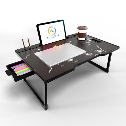 NILKAR Study Table Bed Table Premium Laptop Table/Foldable and Portable Wooden/Writing…
