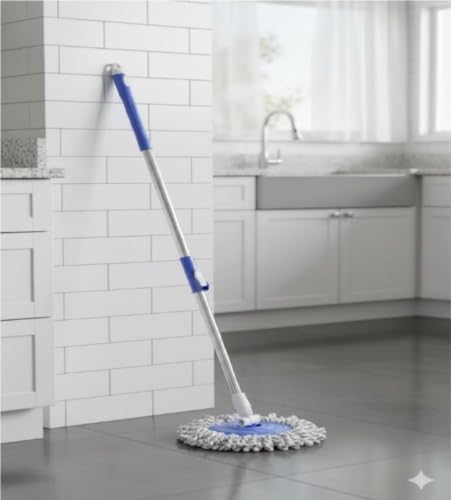 TEKCOOL Spin Mop Stick for Floor Cleaning Without Bucket with 360 Degree Stick Mop & 42…