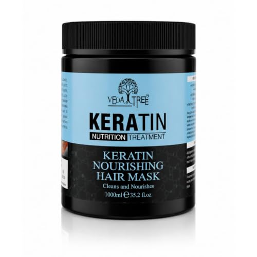 VEDA TREE Keratin Hair Mask 1000ml | Keratin Nutrition Treatment | Deep Nourishing Hair…