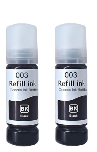 003 Black Refill Ink for Epson L3110, L3150, L3250, L3252 L3115, L3116, L3101, L3210, L…
