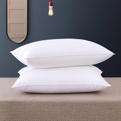 Microfiber Extra Soft White Pillows - Pack of 2 (Size - 16x24 Inches Or 40x60 cm) - Sle…